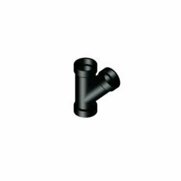 Lesso America Lesso 45 deg Pipe Wye, 1-1/2 in, Hub, ABS, Black LN600-015L